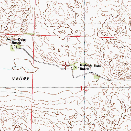 Topographic Map of Rudolph Dubs Ranch, NE
