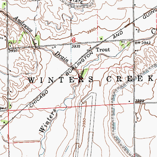 Topographic Map of Dunham Andrews Drain, NE