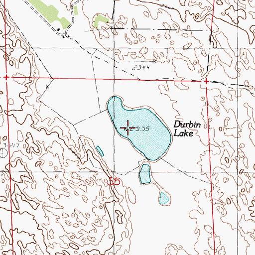 Topographic Map of Durbin Lake, NE