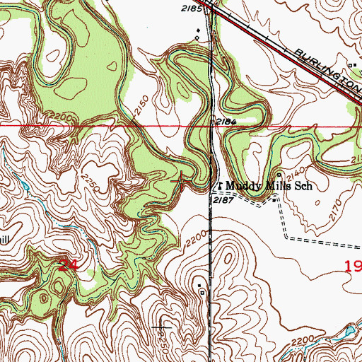Topographic Map of Dutch Creek, NE