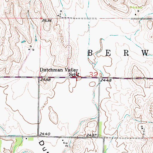 Topographic Map of Dutchman Valley (historical), NE