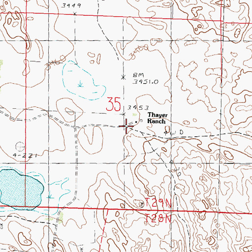 Topographic Map of E Garwood Ranch, NE