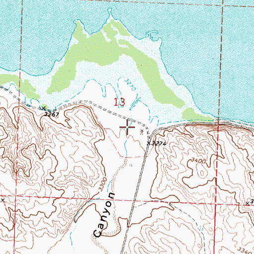 Topographic Map of Eagle Canyon, NE