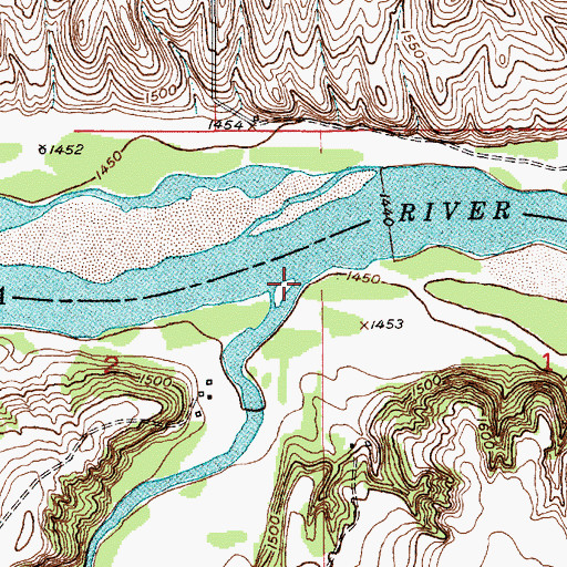 Topographic Map of Eagle Creek, NE