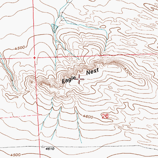 Topographic Map of Eagle Nest, NE
