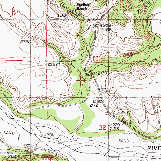 Topographic Map of East Middle Creek, NE