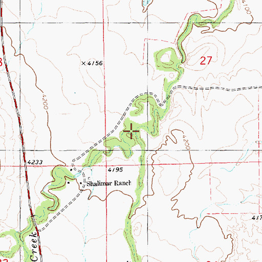 Topographic Map of East Monroe Creek, NE