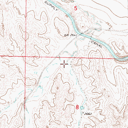 Topographic Map of East Smith Canyon, NE