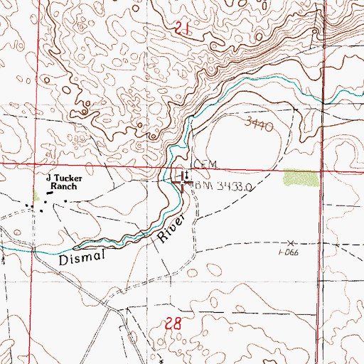 Topographic Map of Eclipse Church, NE