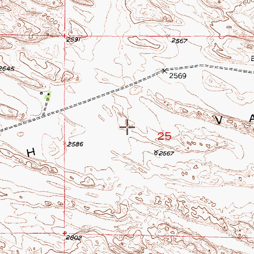 Topographic Map of Edith Valley, NE