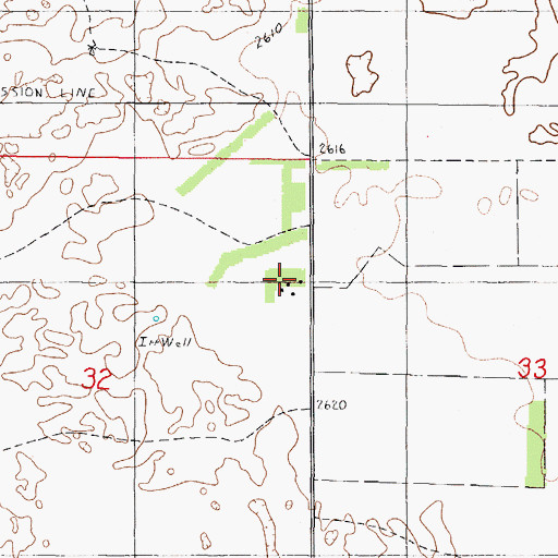 Topographic Map of Edwards Ranch, NE