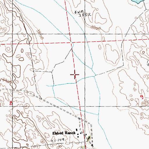 Topographic Map of Eldred Lake, NE
