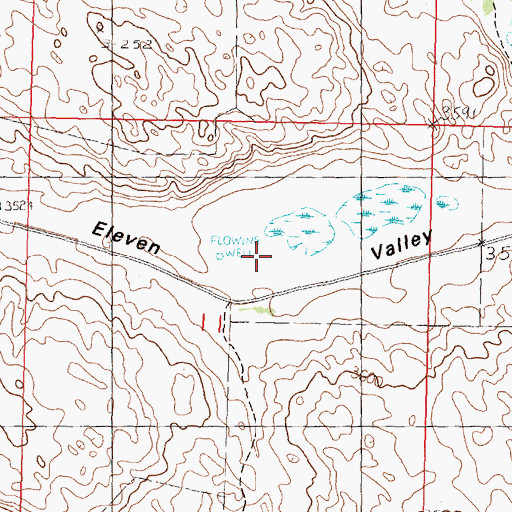 Topographic Map of Eleven Valley, NE