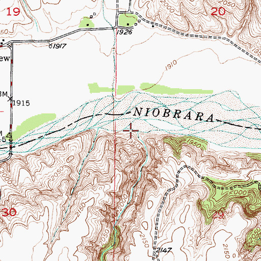 Topographic Map of Elk Creek, NE