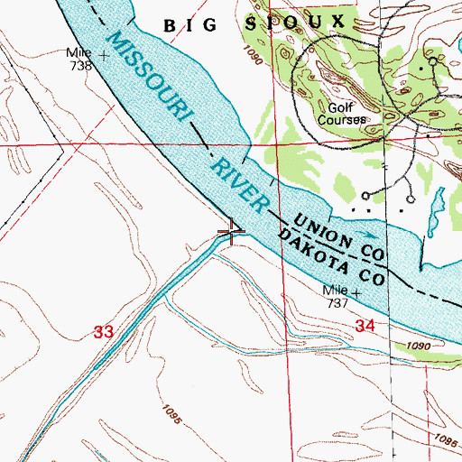 Topographic Map of Elk Creek, NE