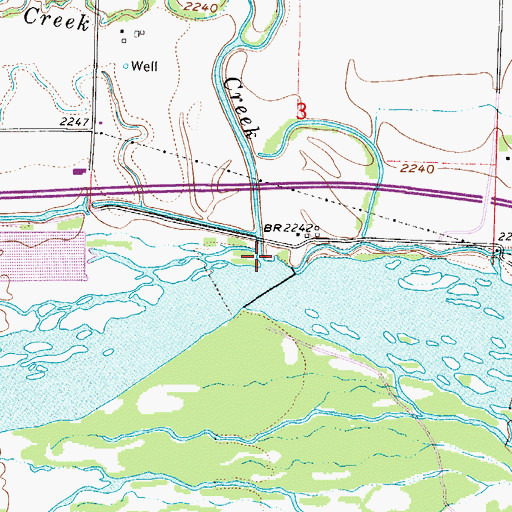 Topographic Map of Elm Creek, NE