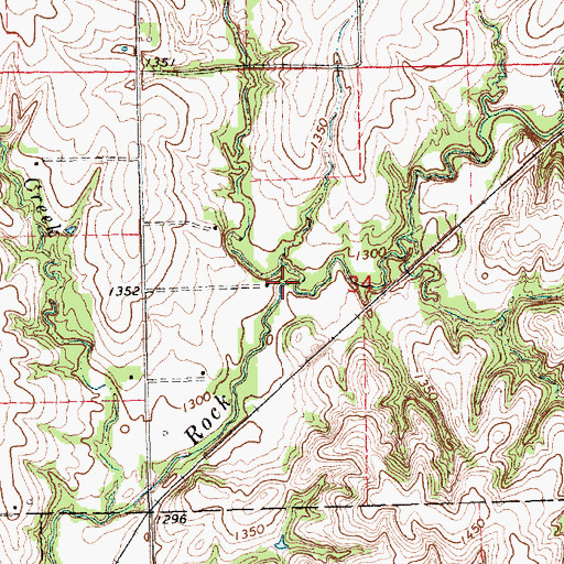 Topographic Map of Elm Creek, NE