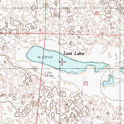 Topographic Map of Lost Lake, NE