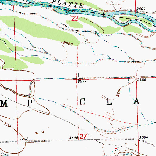 Topographic Map of Empire Canal, NE