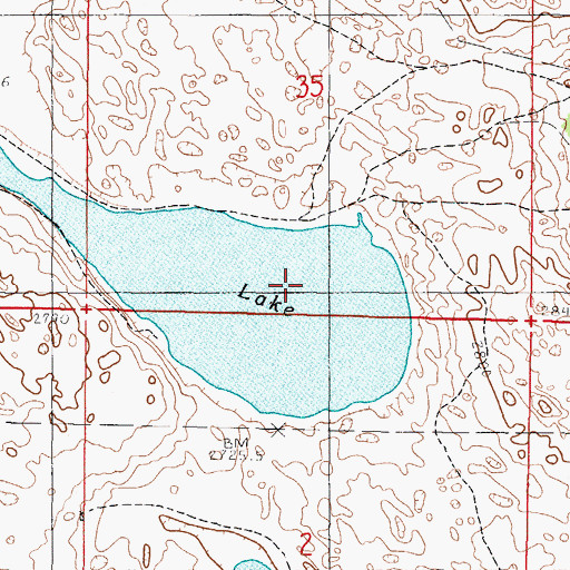Topographic Map of Enders Marsh, NE