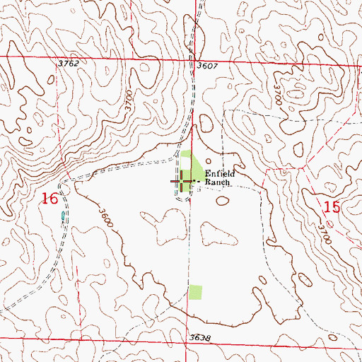 Topographic Map of Enfield Ranch, NE