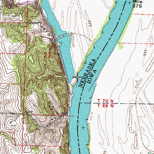 Topographic Map of Ervine Creek, NE