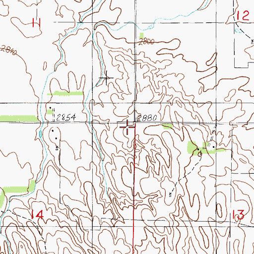Topographic Map of Eureka Valley School (historical), NE