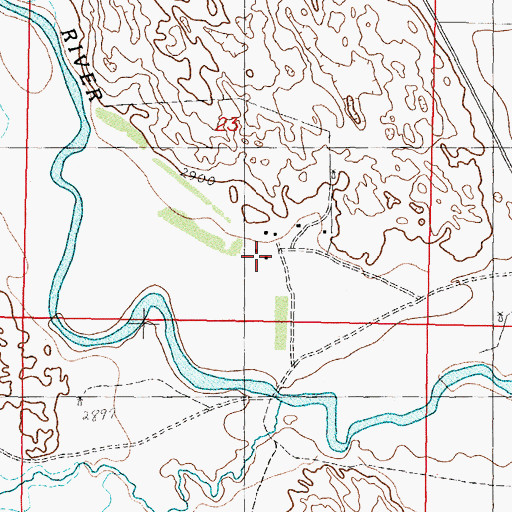 Topographic Map of F Hanna Ranch, NE