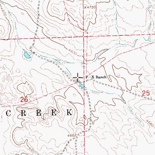 Topographic Map of F-X Ranch, NE