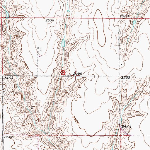 Topographic Map of Fair Hope School, NE