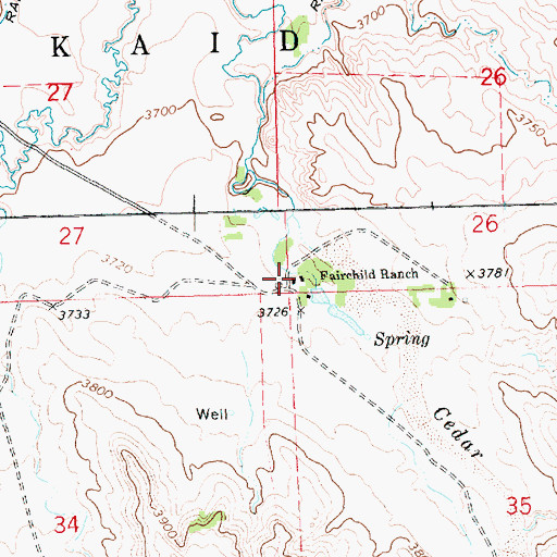 Topographic Map of Fairchild Ranch, NE