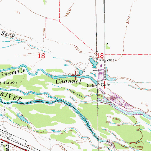 Topographic Map of Fairfield Seep, NE