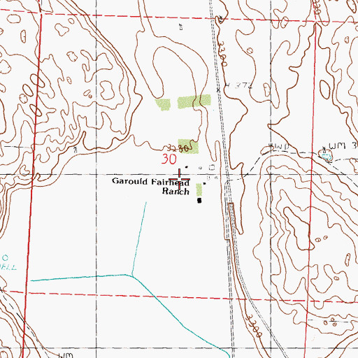 Topographic Map of Garould Fairhead Ranch, NE
