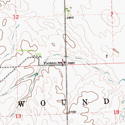 Topographic Map of Fieldside School, NE