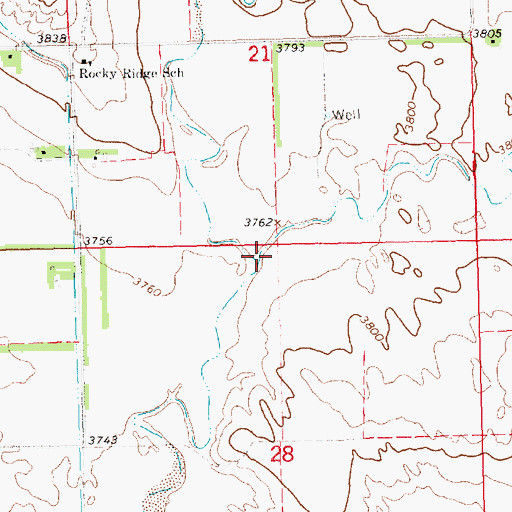 Topographic Map of Fireguard Creek, NE