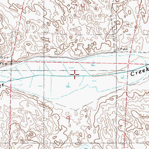 Topographic Map of Fish Lake, NE