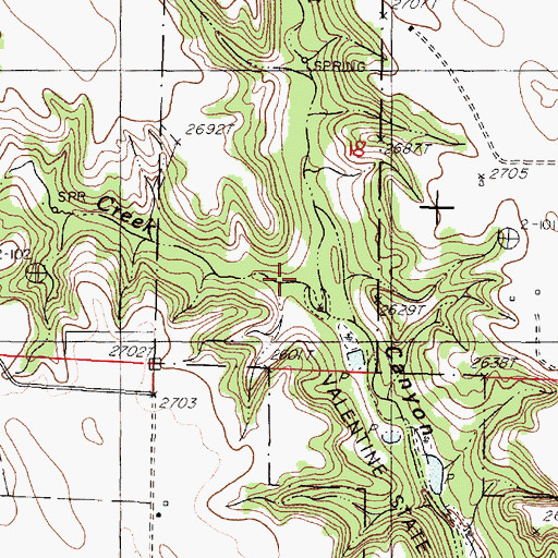 Topographic Map of Fishberry Creek, NE