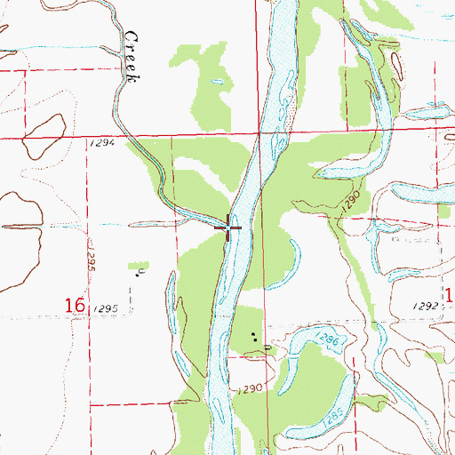 Topographic Map of Fisher Creek, NE