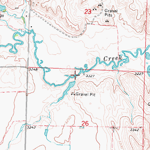 Topographic Map of Foerster Branch, NE