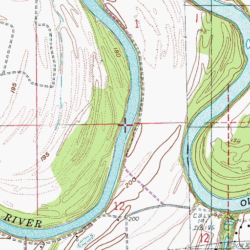 Topographic Map of Miller Crossing, AR