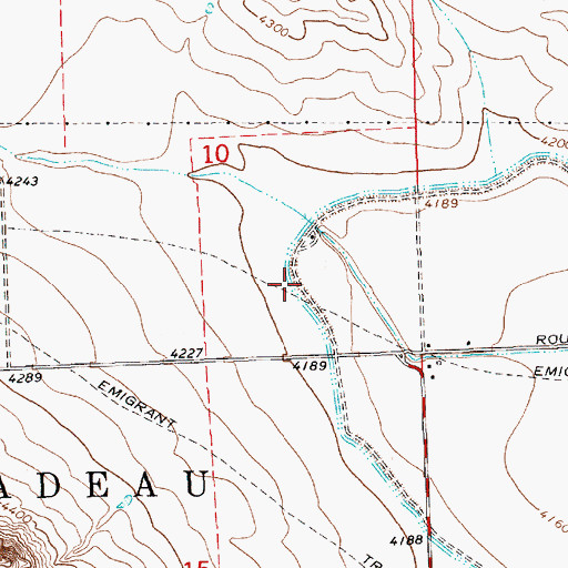 Topographic Map of Fort Laramie Canal, NE