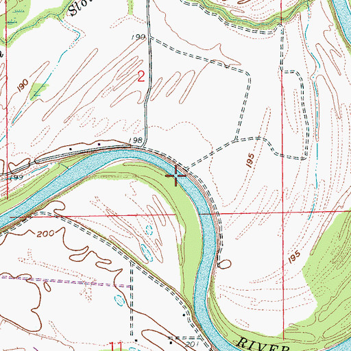Topographic Map of Pettis Crossing, AR