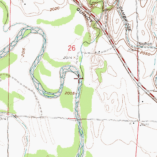 Topographic Map of Foster Creek, NE