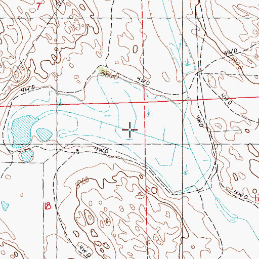 Topographic Map of Foster Lake, NE