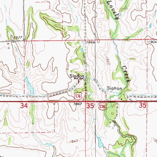 Topographic Map of Franklin Canal, NE