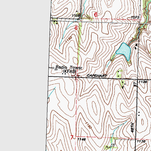 Topographic Map of Frasher School, NE