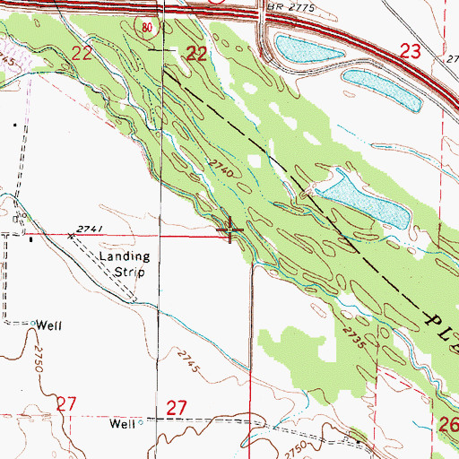 Topographic Map of Fremont Slough, NE