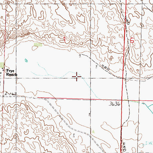 Topographic Map of Frye Lake, NE