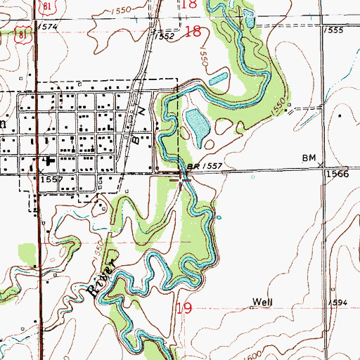 Topographic Map of Galaway Creek, NE