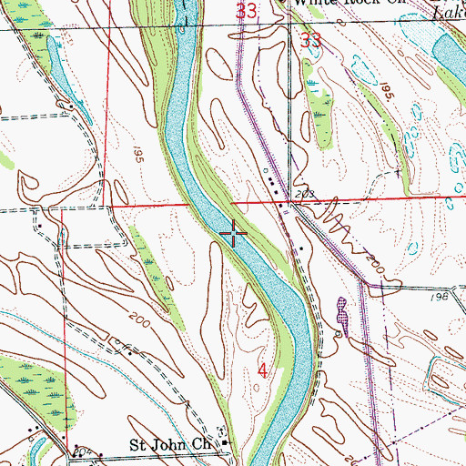 Topographic Map of Quigley Crossing, AR